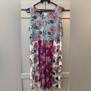 J. Jill Floral Sleeveless Shift Dress